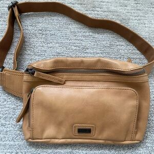 Tan Leather Belt Bag